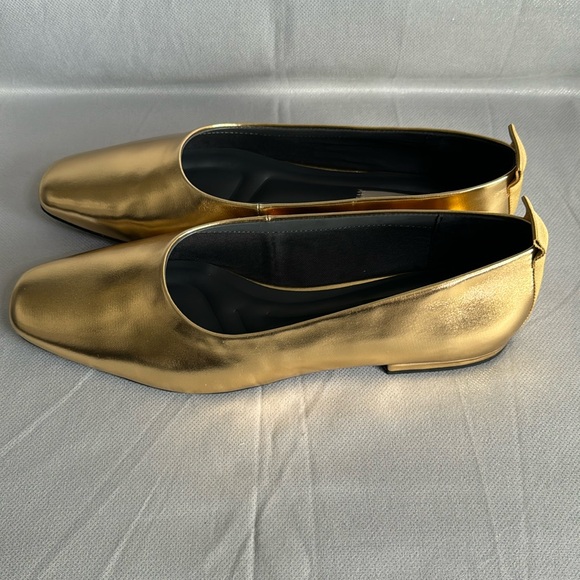 FRANCO SARTO L VANA GOLD SY VANA BALLET FLAT WOMEN SIZE 9 1/2 SHOES. BRAND NEW. - Picture 5 of 9